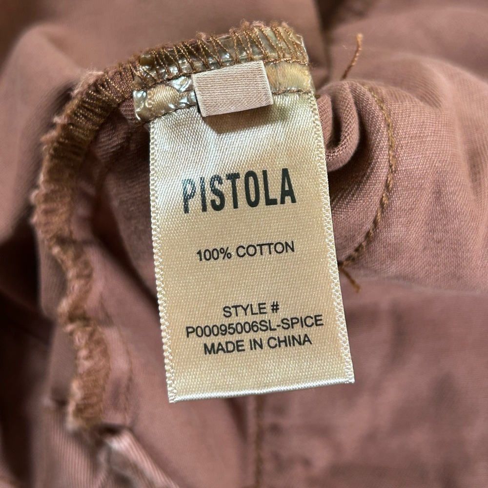 PISTOLA Utility Shacket Jacket Spice‎ Rust/Brown Red Oversized Minimalist XS - Picture 10 of 15